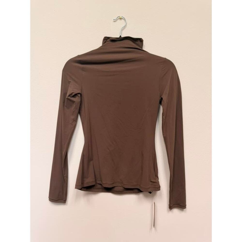 SKIMS FITS EVERYBODY Turtleneck Top - Cocoa Size M NWT #1584